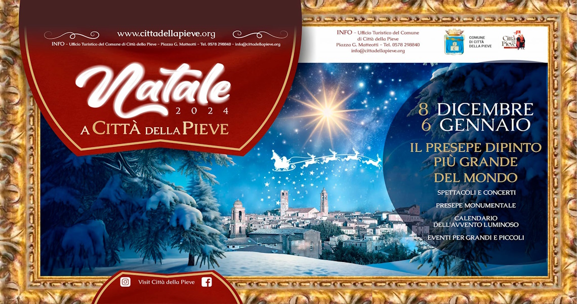 playbill Natale a Città della Pieve 2024 - Città della Pieve